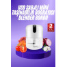 Rondo Doğrayıcı 250 ML Taşınabilir USB Şarjlı Pratik El Rondo Blender