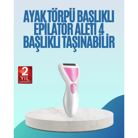Şarjlı Epilatör ve Ayak Törpüsü Seti