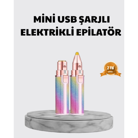 Mini Yüz ve Kaş Epilatörü  8000 RPM Güçlü Motor ve Paslanmaz Çelik Başlık