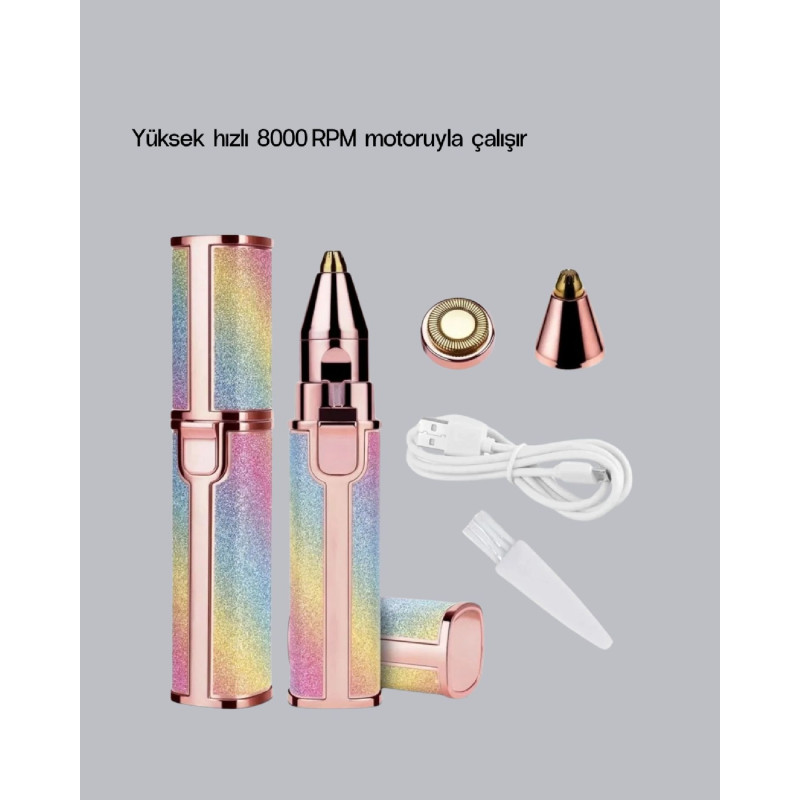 Şarjlı Mini Yüz ve Kaş Epilatörü  Ağrısız ve Hassas Temizlik