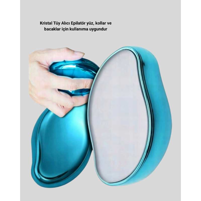 Kristal Tüy Alıcı Epilatör Kremsiz Kullanım Yüz ve Vücut İçin