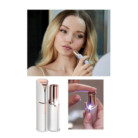 Epilasyon Yüz Çene Işıklı Kıl Tüy Alma Mini Cep Epilasyonu Kadın Mini Traş Makinesi Pilli