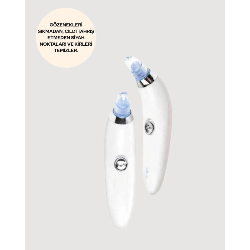 Cilt Dostu Vakumlu Siyah Nokta Temizleyici  Siyah Nokta, Yağ ve Makyaj Kalıntılarına Karşı