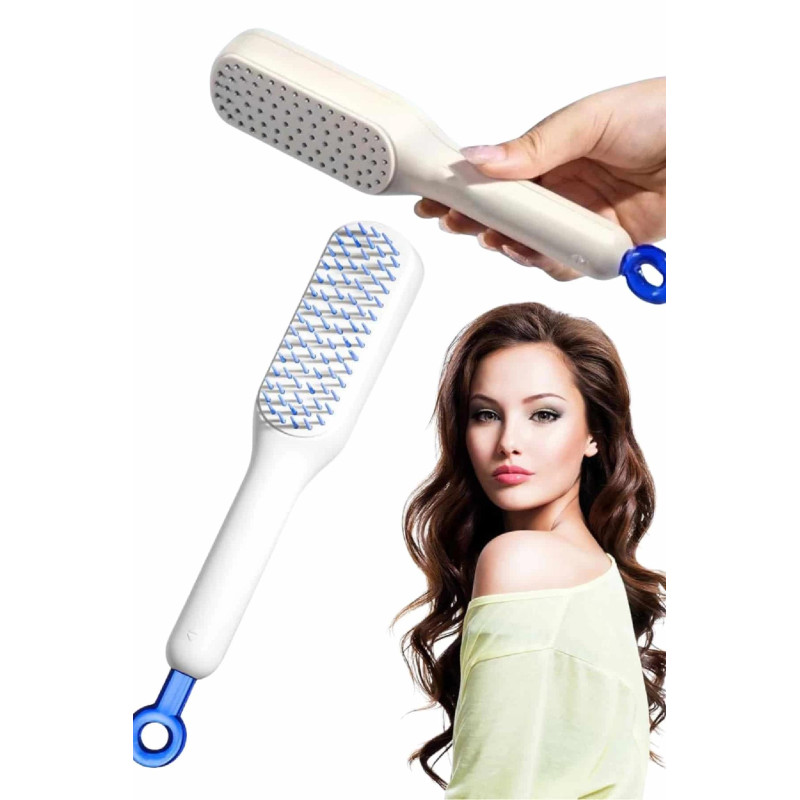 Kendi kendini Temizleyebilen Hijyenik Saç Fırçası Anti-Statik Teknolojisi