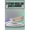 Saç Şekillendirici Wag Maşa Üçlü Yüksek Isı Ayarlı Seramik Kaplama