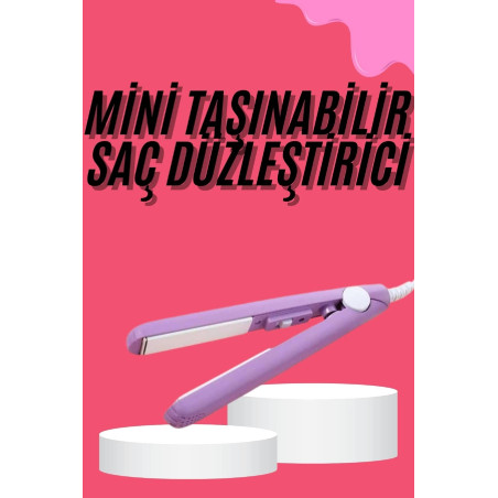 Saç Düzleştirici Pürüzsüz Parlaklık Seyahat Tipi Taşınabilir Seramik Kaplama