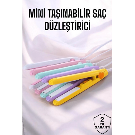 180 C Isı ve Uzun Süre Kalıcı Düzlük Sağlayan Mini Saç Düzleştirici