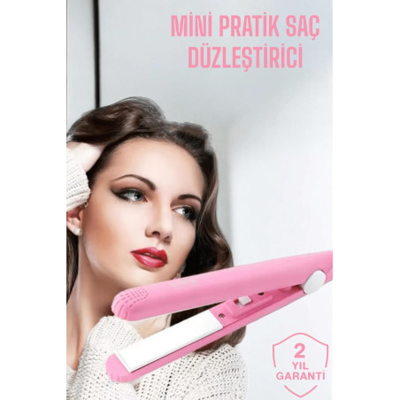 Kompakt ve Hafif Elektriklenme Karşıtı Mini Saç Düzleştirici