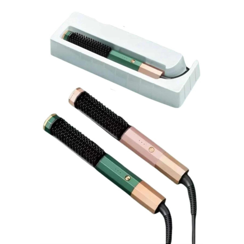 Üflemeli Saç Düzleştirici Fön Tarak Yüksek Isı Ayarlı İyon Özellikli