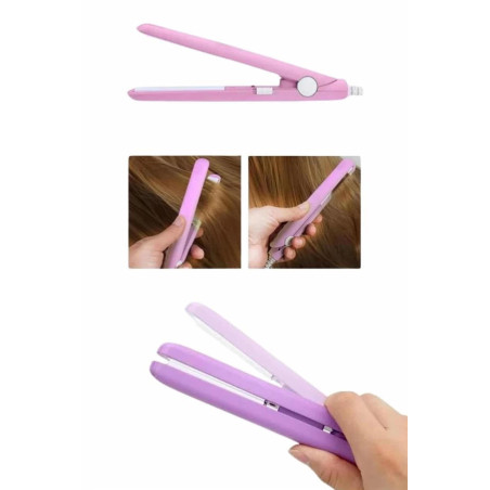 Saç Düzleştirici Pürüzsüz Parlaklık Seyahat Tipi Taşınabilir Seramik Kaplama