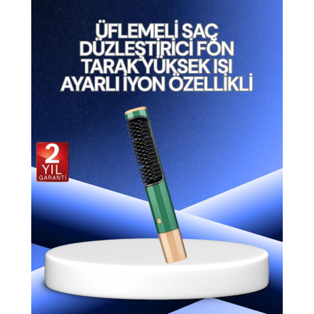 3 ü 1 Arada Saç Şekillendirme Seti  Kurutma, Düzleştirme, Tarama