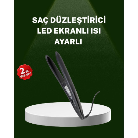 Isı Ayarlı 2025 Titanyum Kaplama Seramik Plakalı Saç Düzleştirici A Kalite Orijinal