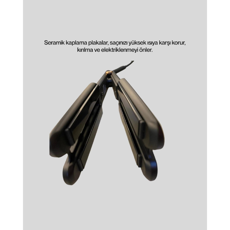 Kadın Saç Düzleştirici Seyahat Dostu 5 Kademeli Isı Kontrolü