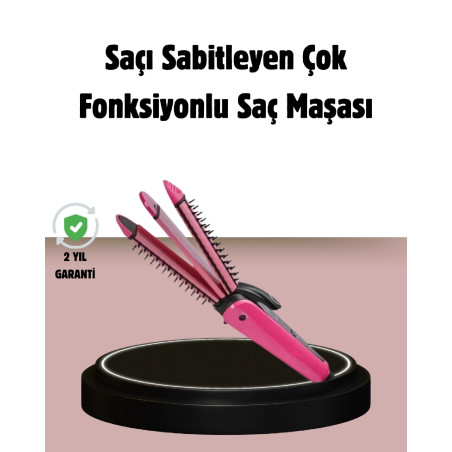 Saç Şekillendirici Maşa ve Düzleştirici 2 si 1 Arada