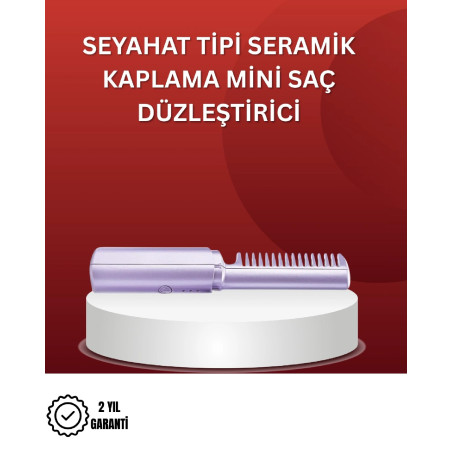 Isıtmalı Saç Düzleştirici Fırça  Kablosuz ve Hafif Tasarım