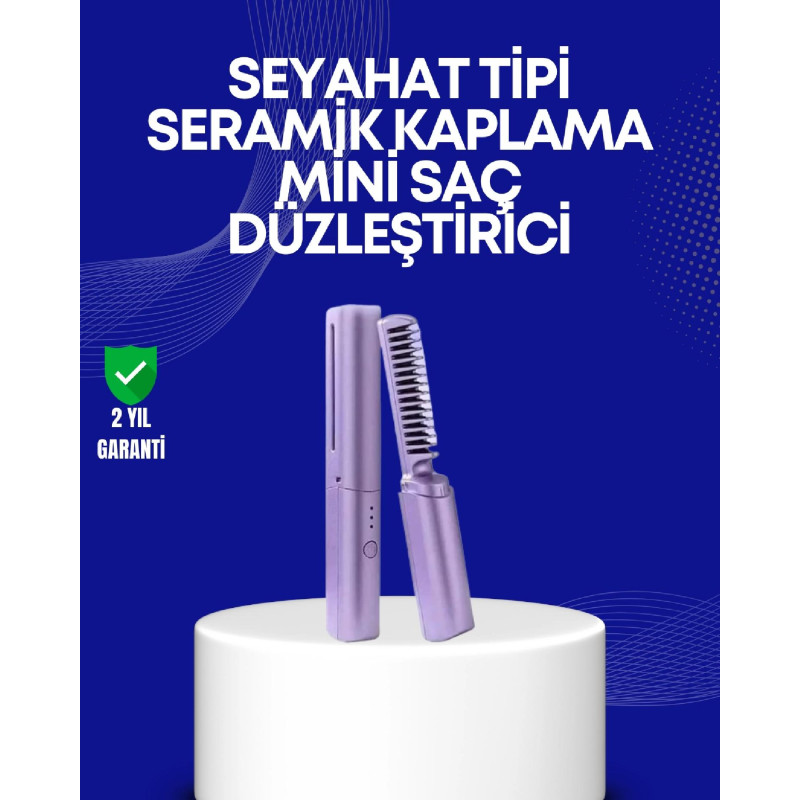 USB Şarjlı Kablosuz Saç Düzleştirici  Hızlı ve Pratik