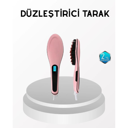 Profesyonel Saç Düzleştirici Tarak  230 C Maksimum Isı, Hızlı Isınma ve Seramik Plaka