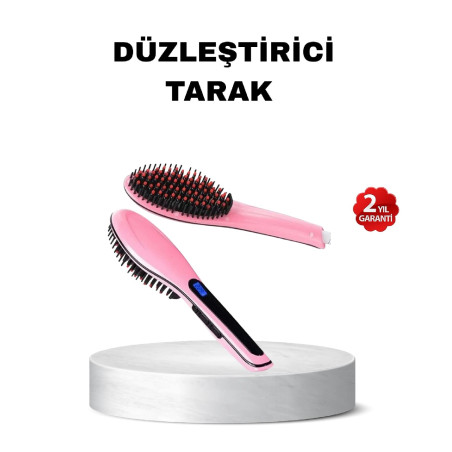 Dijital Ekranlı Seramik Saç Düzleştirici Tarak  5 Kademeli Isı Ayarı, İyon Kontrollü