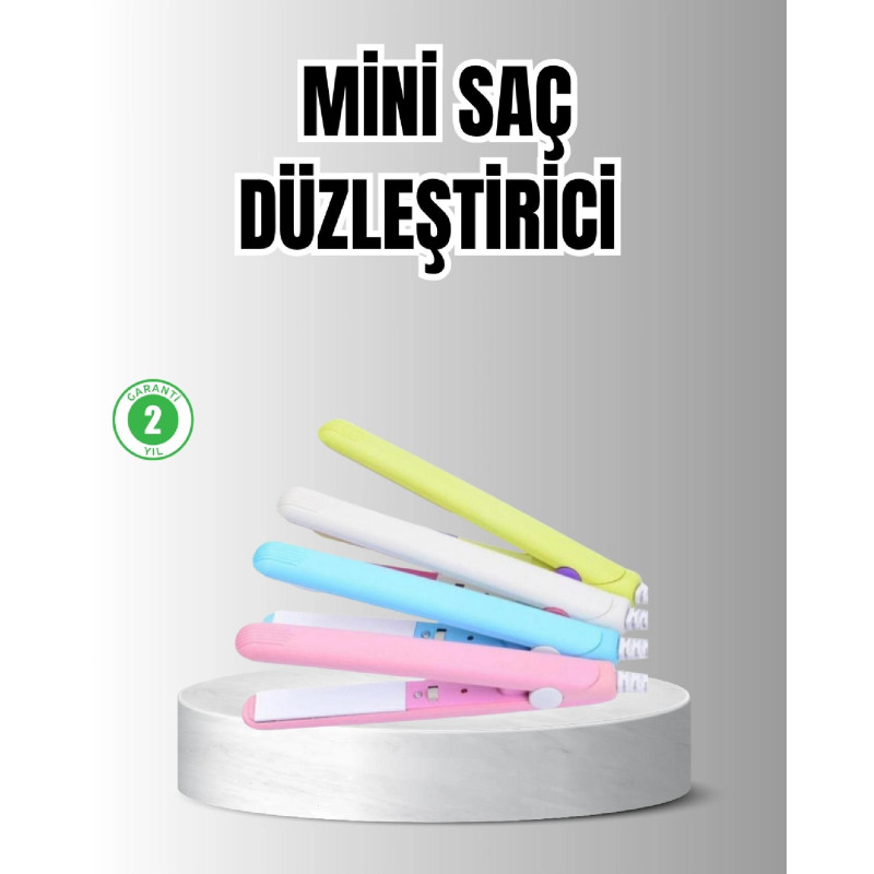 Taşınabilir Seramik Kaplama Mini Saç Düzleştirici  Seyahat ve Günlük Kullanım İçin İdeal