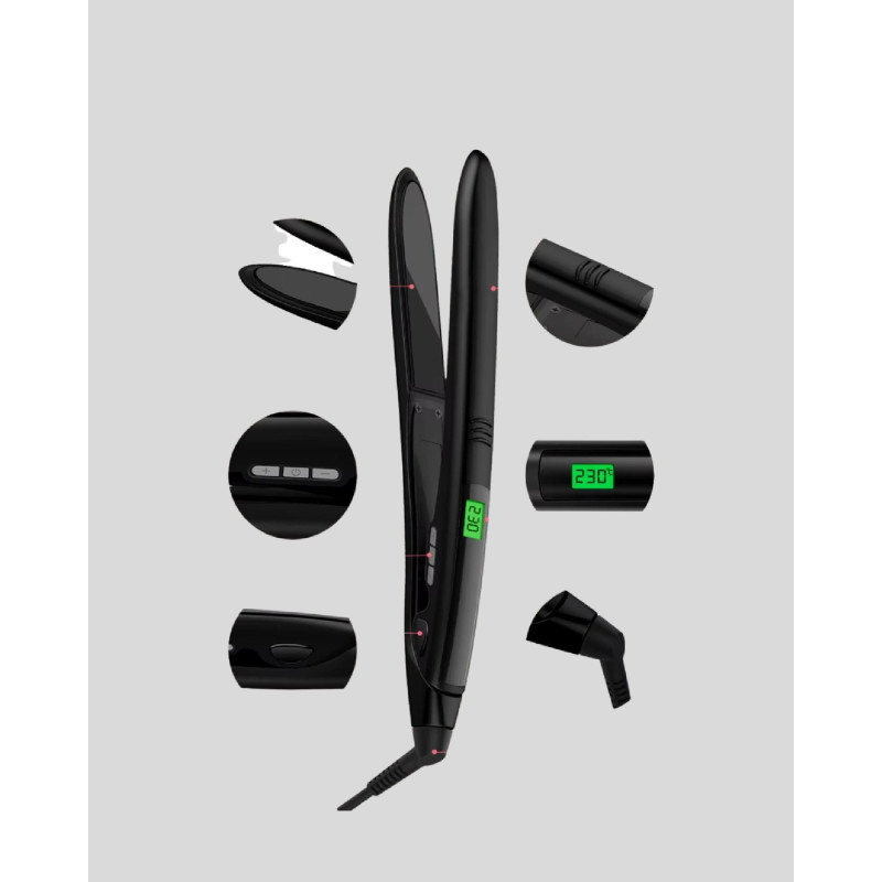 Titanyum Kaplamalı Saç Düzleştirici  Nem Koruma Sensörü