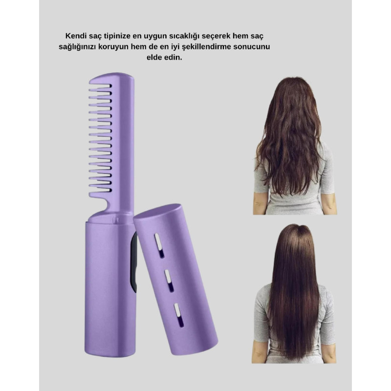 Isı Ayarlı Saç Düzleştirici  Her Saç Tipine Uygun Hassas Sıcaklık Kontrolü