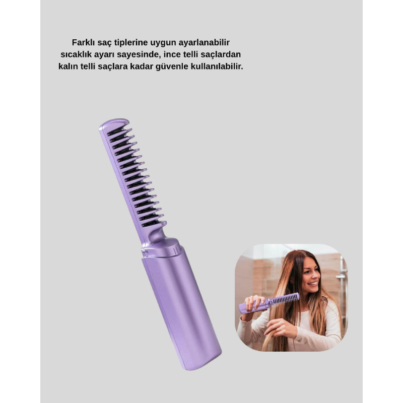 Isı Ayarlı Saç Düzleştirici  Her Saç Tipine Uygun Hassas Sıcaklık Kontrolü